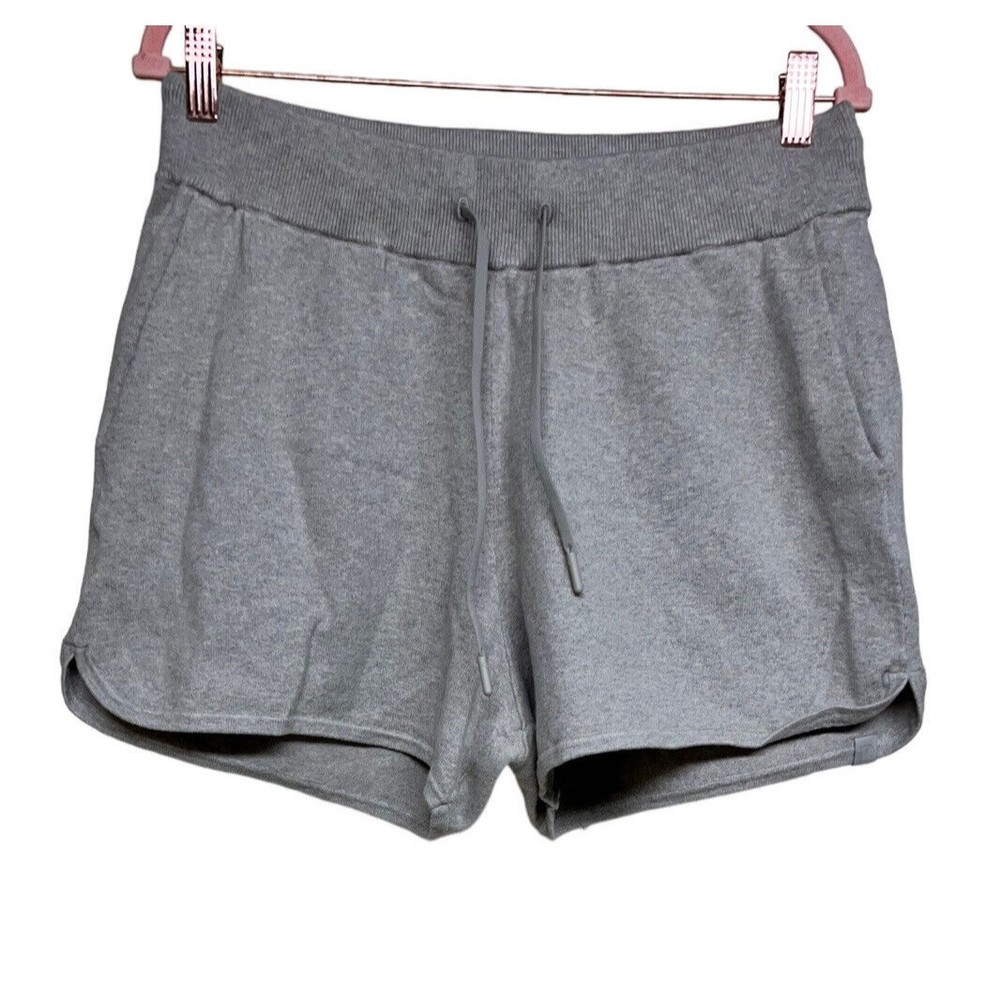 Lululemon Cotton-Cashmere Knit High-Rise Short 4” Heathered Raw Linen Size 10